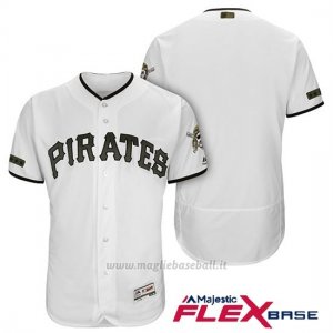 Maglia Baseball Uomo Pittsburgh Pirates Bianco 2018 1ªAlterner Flex Base