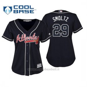 Maglia Baseball Donna Atlanta Braves John Smoltz Cool Base Majestic Alternato 2019 Blu