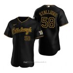 Maglia Baseball Uomo Pittsburgh Pirates Jacob Stallings Autentico Alternato Nero