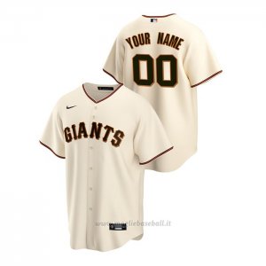 Maglia Baseball Uomo San Francisco Giants Personalizzate Replica Primera Crema