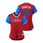 Maglia Baseball Donna Philadelphia Phillies Asdrubal Cabrera 2018 Llws Players Weekend Chiquitin Scarlet