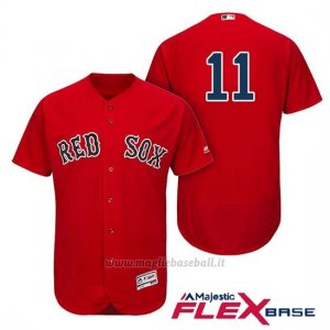 Maglia Baseball Uomo Boston Red Sox Rafael Devers Rosso Autentico Collezione Flex Base