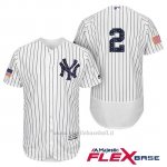 Maglia Baseball Uomo New York Yankees 2017 Estrellas y Rayas Derek Jeter Bianco Flex Base