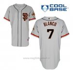 Maglia Baseball Uomo San Francisco Giants Gregor Bianco 7 Grigio Alterner Cool Base