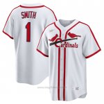 Maglia Baseball Uomo St. Louis Cardinals Ozzie Smith Primera Cooperstown Collection Bianco