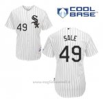 Maglia Baseball Uomo Chicago White Sox 49 Chris Sale Bianco 1ªCool Base