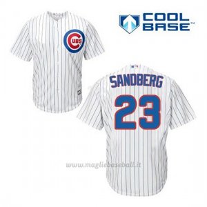 Maglia Baseball Uomo Chicago Cubs 23 Ryne Sandberg Bianco 1ªCool Base