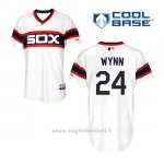 Maglia Baseball Uomo Chicago White Sox 24 Early Wynn Bianco Alterner Cool Base