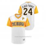 Maglia Baseball Uomo Pittsburgh Pirates 24 Chris Archer 2019 Little League Classic Flaco Fuerte Replica Bianco