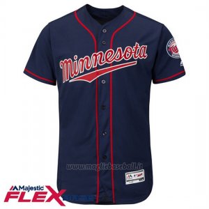 Maglia Baseball Uomo Minnesota Twins Blank Blu Flex Base Autentico Collezione