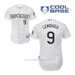 Maglia Baseball Uomo Colorado Rockies Dj Lemahieu 9 Bianco 1ªCool Base