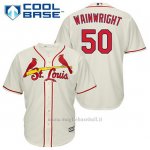 Maglia Baseball Uomo St. Louis Cardinals Adam Wainwright 50 Crema Alterner Cool Base