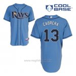 Maglia Baseball Uomo Tampa Bay Rays Asdrubal Cabrera 13 Blu Alterner Cool Base