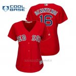 Maglia Baseball Donna Boston Red Sox Andrew Benintendi Cool Base Majestic Alternato Rosso