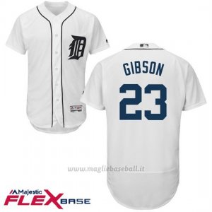 Maglia Baseball Uomo Detroit Tigers Kirk Gibson Bianco Flex Base