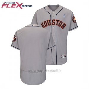 Maglia Baseball Uomo Houston Astros Grigio 2018 Dia del Padre Flex Base