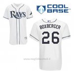 Maglia Baseball Uomo Tampa Bay Rays Brad Boxberger 26 Bianco 1ªCool Base