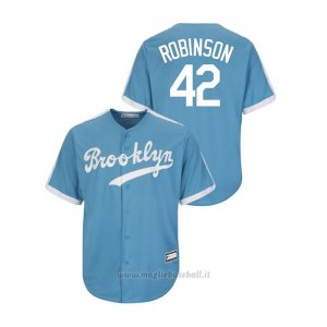 Maglia Baseball Uomo Los Angeles Dodgers Jackie Robinson Cooperstown Collection Replica Alternato Blu