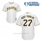 Maglia Baseball Uomo Pittsburgh Pirates Kent Tekulve 27 Bianco 1ªCool Base