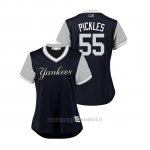 Maglia Baseball Donna New York Yankees Sonny Grigio 2018 Llws Players Weekend Pickles Blu