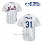 Maglia Baseball Uomo New York Mets Mike Piazza 31 Bianco 1ªCool Base