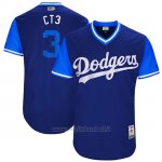 Maglia Baseball Uomo Los Angeles Dodgers 2017 Little League World Series Chris Taylor Royal