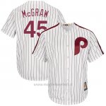 Maglia Baseball Uomo Philadelphia Phillies Mens Tug Mcgraw Bianco Maroon Cooperstown Collezione