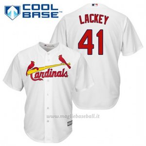Maglia Baseball Uomo St. Louis Cardinals John Lackey 41 Bianco 1ªCool Base