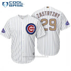 Maglia Baseball Uomo Chicago Cubs 29 Rob Zastryzny Bianco Or Program Cool Base