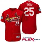 Maglia Baseball Uomo St. Louis Cardinals Dexter Fowler Scarlet 2017 Allenamento Primaverile Flex Base Giocatore