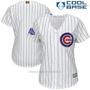 Maglia Baseball Donna Chicago Cubs Bianco Or Program Cool Base
