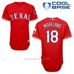 Maglia Baseball Uomo Texas Rangers Mithch Moreland 18 Rosso Alterner Cool Base
