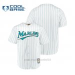 Maglia Baseball Uomo Miami Marlins Cooperstown Collezione Cool Base 1ªBianco