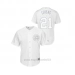 Maglia Baseball Hombre Chicago Cubs 21 Tony Kemp 2019 Players Weekend Chieng Replica Bianco