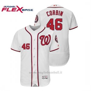 Maglia Baseball Uomo Washington Nationals Patrick Corbin Flex Base Autentico Collezione 1ªBlanco