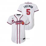 Maglia Baseball Bambino Atlanta Braves Freddie Freeman Replica Primera Bianco