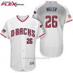 Maglia Baseball Uomo Arizona Diamondbacks 2017 Estrellas y Rayas 26 Shelby Miller Bianco Flex Base