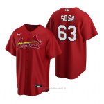 Maglia Baseball Uomo St. Louis Cardinals Edmundo Sosa Replica Alternato Rosso