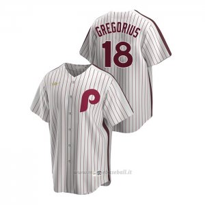 Maglia Baseball Uomo Philadelphia Phillies Didi Gregorius Cooperstown Collection Primera Bianco
