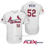 Maglia Baseball Uomo St. Louis Cardinals 2017 Estrellas y Rayas Michael Wacha Bianco Flex Base