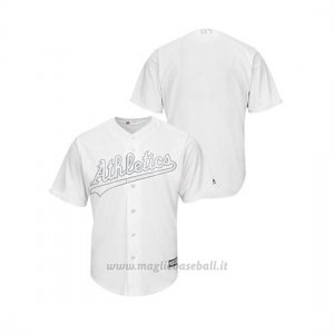 Maglia Baseball Uomo Oakland Athletics 2019 Players Weekend Replica Bianco