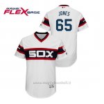 Maglia Baseball Uomo Chicago White Sox Nate Jones 150th Aniversario Patch Flex Base Bianco