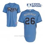 Maglia Baseball Uomo Tampa Bay Rays Brad Boxberger 26 Blu Alterner Cool Base