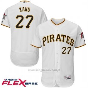 Maglia Baseball Uomo Pittsburgh Pirates Jung Ho Kang Bianco Flex Base Autentico Collezione