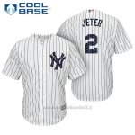 Maglia Baseball Uomo New York Yankees 2017 Estrellas y Rayas Derek Jeter Bianco Cool Base