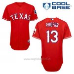 Maglia Baseball Uomo Texas Rangers Jurickson Profar 13 Rosso Alterner Cool Base