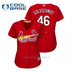 Maglia Baseball Donna St. Louis Cardinals Paul Goldschmidt Cool Base Majestic Alternato Rojo