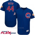 Maglia Baseball Uomo Chicago Cubs 44 Anthony Rizzo Blu Flex Base Autentico Collezione On Field Allenamento Primaverile