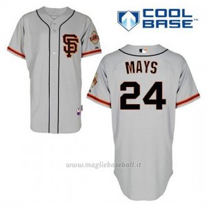 Maglia Baseball Uomo San Francisco Giants Willie Mays 24 Grigio Alterner Cool Base