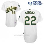 Maglia Baseball Uomo Oakland Athletics Josh Rossodick 22 Bianco 1ªCool Base